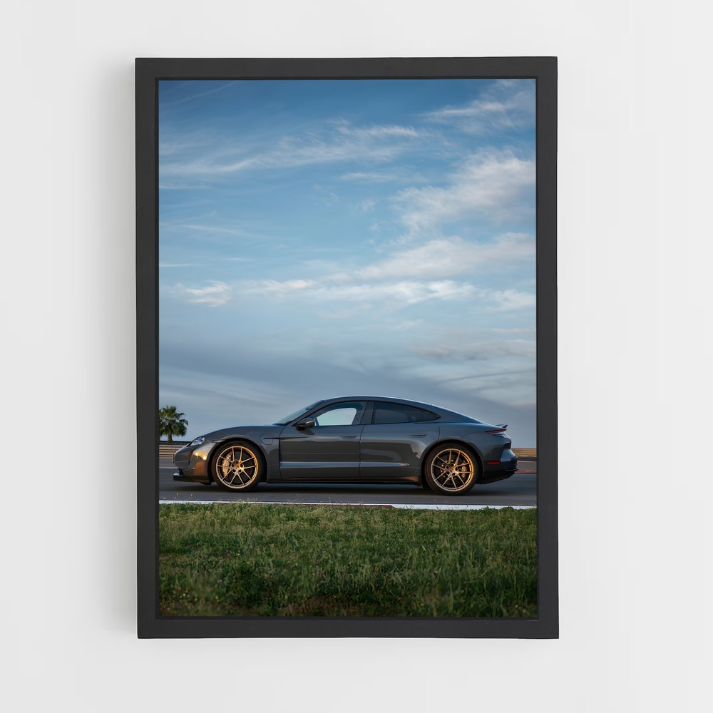 Poster élégant de Taycan Turbo GT – affiche Porsche (vue 2)